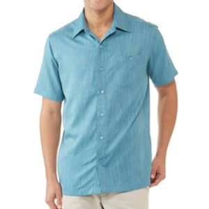 NWT Haggar Men’s Cool 18 Tec Microfiber Woven Shirt